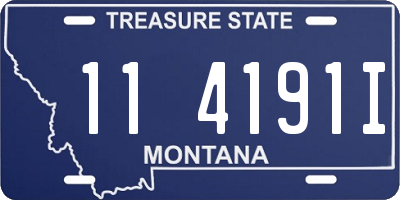 MT license plate 114191I