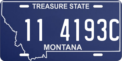 MT license plate 114193C