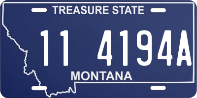 MT license plate 114194A