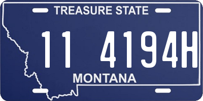 MT license plate 114194H