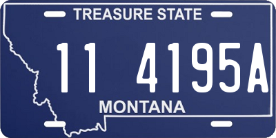 MT license plate 114195A