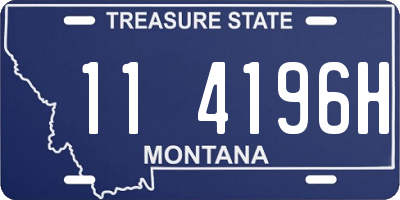 MT license plate 114196H