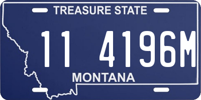 MT license plate 114196M