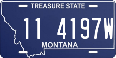 MT license plate 114197W