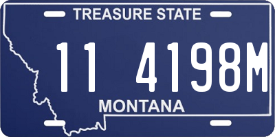 MT license plate 114198M