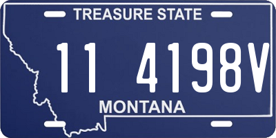 MT license plate 114198V