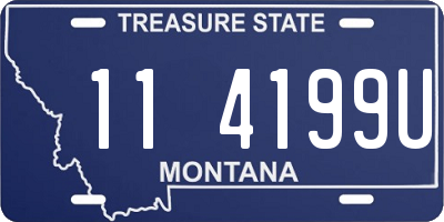 MT license plate 114199U