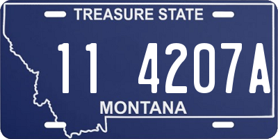 MT license plate 114207A