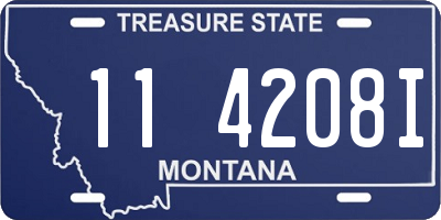 MT license plate 114208I