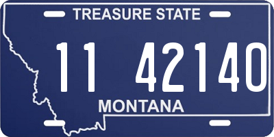 MT license plate 114214O