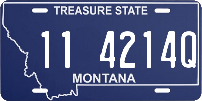 MT license plate 114214Q