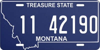 MT license plate 114219O