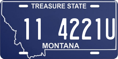 MT license plate 114221U