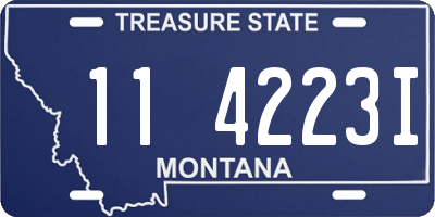 MT license plate 114223I