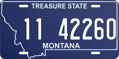 MT license plate 114226O