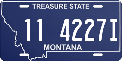 MT license plate 114227I