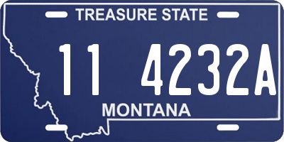 MT license plate 114232A
