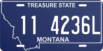 MT license plate 114236L