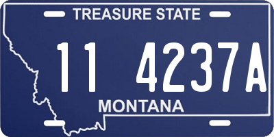 MT license plate 114237A