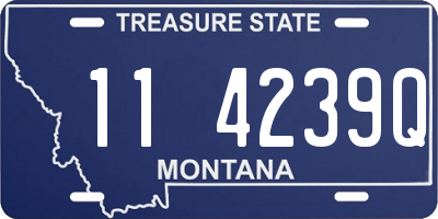 MT license plate 114239Q