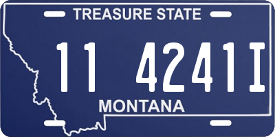 MT license plate 114241I