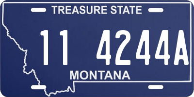 MT license plate 114244A