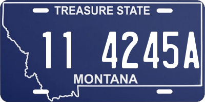 MT license plate 114245A