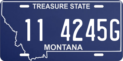 MT license plate 114245G