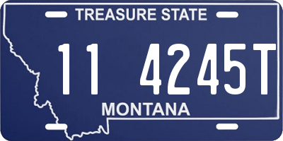 MT license plate 114245T