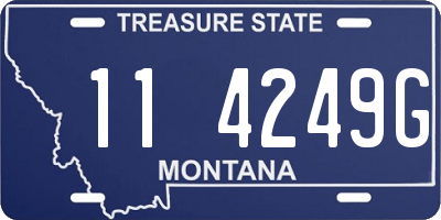 MT license plate 114249G