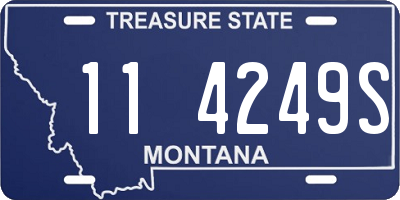 MT license plate 114249S