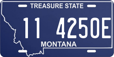 MT license plate 114250E