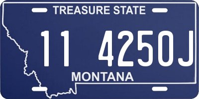 MT license plate 114250J