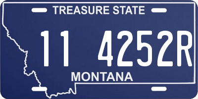 MT license plate 114252R