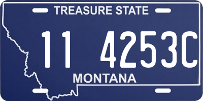 MT license plate 114253C