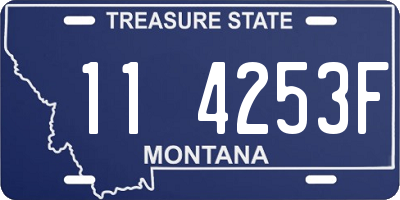 MT license plate 114253F