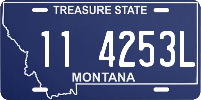 MT license plate 114253L