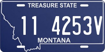 MT license plate 114253V