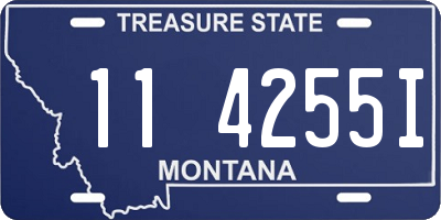 MT license plate 114255I