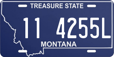 MT license plate 114255L