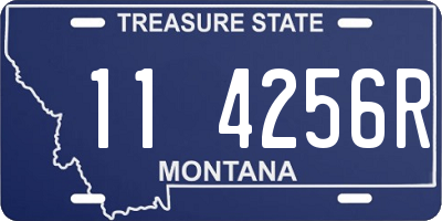 MT license plate 114256R