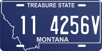 MT license plate 114256V