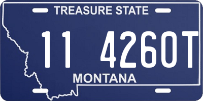 MT license plate 114260T