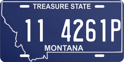 MT license plate 114261P