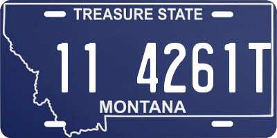 MT license plate 114261T