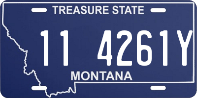 MT license plate 114261Y