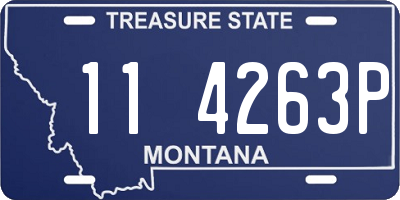 MT license plate 114263P