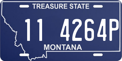 MT license plate 114264P