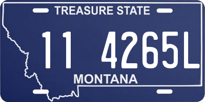 MT license plate 114265L