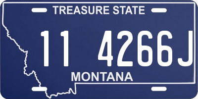 MT license plate 114266J